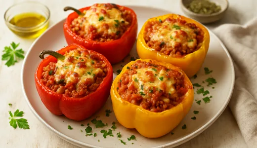 pildīta paprika cepeškrāsnī
